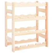 Stojaki na wino - vidaXL Stojak na 16 butelek wina, drewno sosnowe FSC - miniaturka - grafika 1