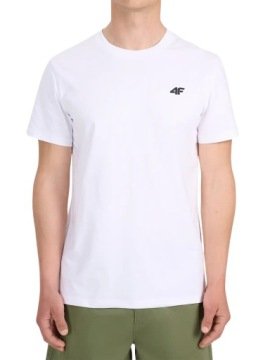 Męska koszulka 4F T-shirt TSHM3341 biały 10S M