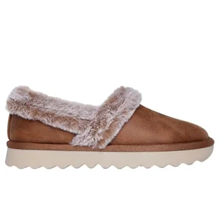 Skechers Kapcie damskie Cozy Up Black Chestnut 169027, Kasztan, 39 EU - Kapcie damskie - miniaturka - grafika 1