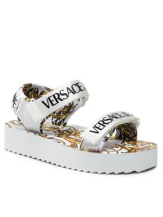 Sandały damskie - Versace Jeans Couture Sandały 72VA3SX4 Biały - grafika 1