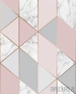 FRESCO Tapeta papierowa wzór geometryczny marmur 106503 - Tapety - miniaturka - grafika 1