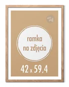 Ramki na zdjęcia - Ramka na zdjęcia 42x59,4 cm A2 Ramki 59,4x42 foto brązowa - miniaturka - grafika 1
