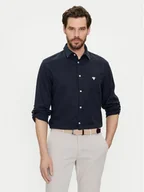 Koszule męskie - Guess Koszula F4GH00 WG3L0 Granatowy Regular Fit - miniaturka - grafika 1