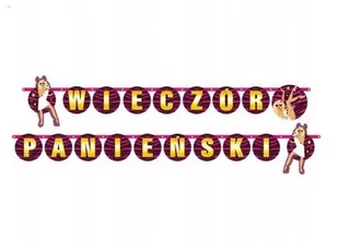 Baner na wieczór panieński, 2m, 1 szt. - Wieczór panieński i kawalerski - miniaturka - grafika 1