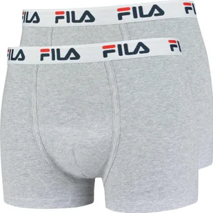 Fila Bokserki Męskie 2-Pack Szare L - Majtki męskie - miniaturka - grafika 1