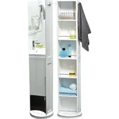 Półki łazienkowe - Obrotowy regał łazienkowy z lustrem - miniaturka - grafika 1