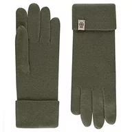 Rękawiczki - Roeckl Damskie rękawiczki Essential, jednokolorowe, zielony, jeden rozmiar - miniaturka - grafika 1