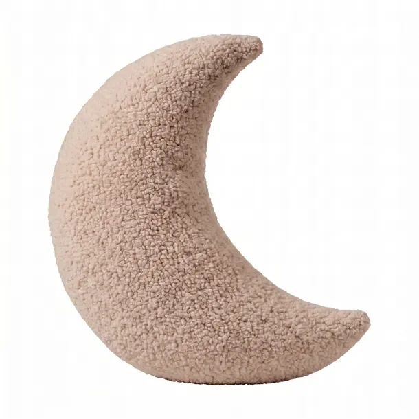 Poduszka KSIĘŻYC Dekoracyjna BOUCLE BEIGE
