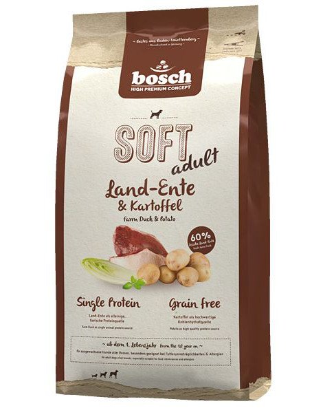 Bosch Petfood Soft+ Land Ente&Kartoffel 12,5 kg
