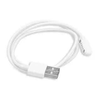 Ładowarka Kabel Magnetyczny Do Smartwatch Kw18/Kw88/Kw98/Kw99/Garett Kids Xd/Motus Watch Biały - Akcesoria do smartwatchy - miniaturka - grafika 1
