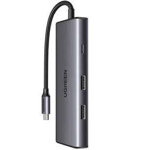 Adapter 7w1 UGREEN Hub USB do 2x USB-A 3.2, USB-C 3.2, SD/TF, PD - Huby USB - miniaturka - grafika 1