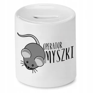 SKARBONKA INFORMATYKA PROGRAMISTY OPERATOR MYSZKI z Nadrukiem ze Zdjęciem - Skarbonki - miniaturka - grafika 1