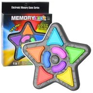 Konsole i gry retro - Elektroniczna Gra Logiczna Memory Gwiazda Światła Dźwięki 4w1 LEAN Toys - miniaturka - grafika 1