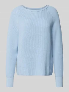 Sweter z dzianiny o kroju comfort fit z czystej bawełny - Swetry damskie - miniaturka - grafika 1
