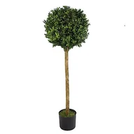 Sztuczne drzewka - Leaf 120 cm (4 stóp) sztuczny bukszpan bukszpanowa kula Topiary Tree - miniaturka - grafika 1