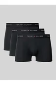 Majtki damskie - Obcisłe bokserki o kroju regular fit z pasem z logo - Tommy Hilfiger - miniaturka - grafika 1