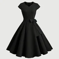 Sukienki - TEMU Kolorowa Sukienka Damska - miniaturka - grafika 1