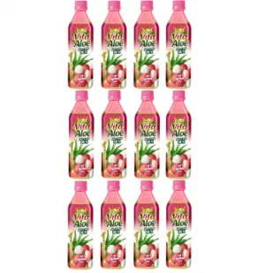 Vita Aloe Napój z aloesem 38% Liczi Zgrzewka 12 x 500 ml - Soki i napoje niegazowane - miniaturka - grafika 1