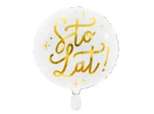 Balony i akcesoria - Balon urodzinowy STO LAT ze złotym napisem na urodziny - miniaturka - grafika 1