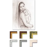 Ikony i obrazy sakralne - Obraz Matka Boża z Dzieciątkiem Jezus - miniaturka - grafika 1