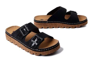 RIEKER V8751-00 black, klapki damskie - Rieker - Klapki i japonki damskie - miniaturka - grafika 1