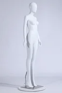 Manekiny wystawowe - 0703 Kobieta Kobieta Manekin Abstrakcyjna głowa Mężczyzna Kobieta piękna abstrakcyjna biała matowa lakierowana - miniaturka - grafika 1