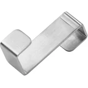 Wieszaki łazienkowe - Wieszak na drzwi szafki Wieszak pojedynczy do kuchni polerowana stal , wysokość: 4,7 cm - miniaturka - grafika 1