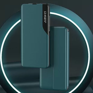 Eco Leather View Case elegancki futerał etui z klapką i funkcją podstawki Samsung Galaxy A22 5G czerwony - Etui i futerały do telefonów - miniaturka - grafika 3