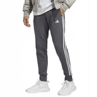 Dresy męskie - SPODNIE MĘSKIE ESSENTIALS FRENCH TERRY TAPERED CUFF 3-STRIPES ADIDAS - miniaturka - grafika 1
