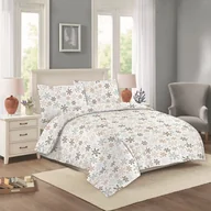 Pościel - Biała bawełniana pościel dwuosobowa/przedłużona 200x220 cm Nora – Cotton House - miniaturka - grafika 1