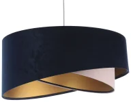 Lampy sufitowe - Granatowo różowa lampa wisząca glamour F2-B62 - miniaturka - grafika 1