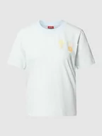 Koszulki i topy damskie - T-shirt w paski - miniaturka - grafika 1