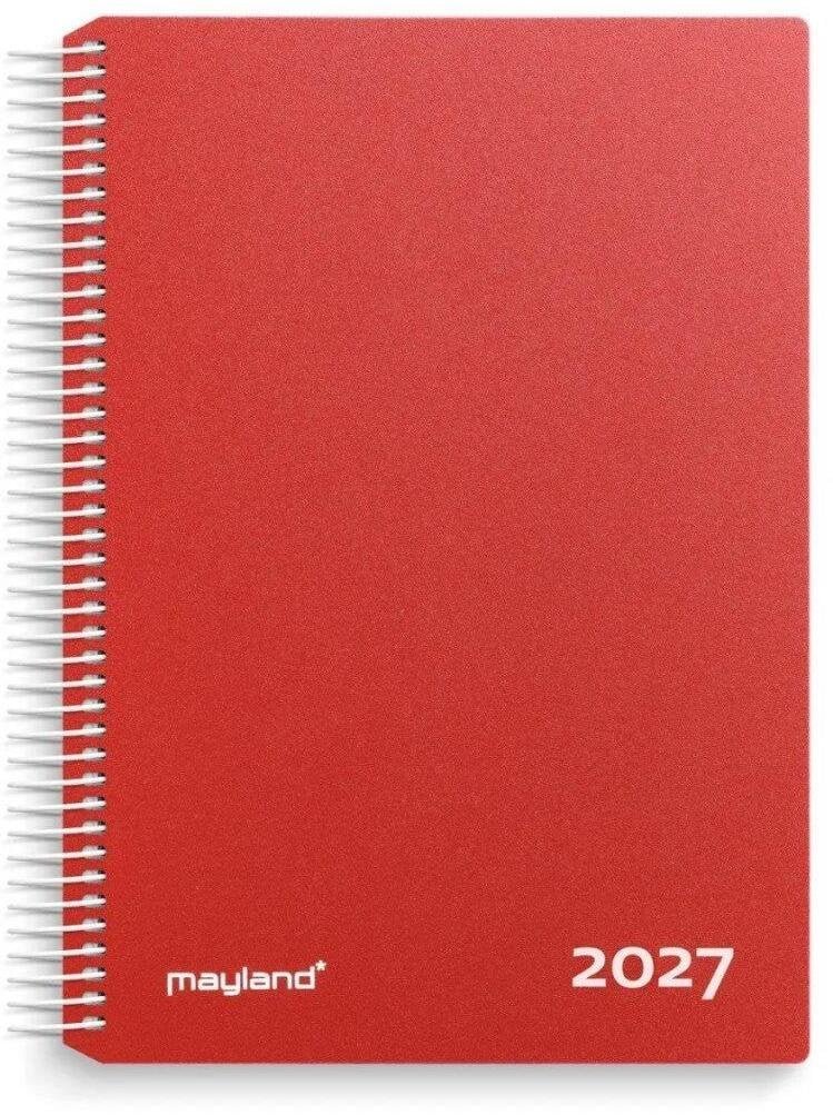 Mayland-Burde Timekalender czerwony PP-plast 2027