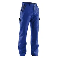 Akcesoria i części do okapów - KÜBLER Workwear KÜBLER IDENTIQ Cotton spodnie robocze, niebieskie, rozmiar 110, męskie spodnie robocze z bawełny, spodnie robocze z kieszeniami ochronnymi na kolana, zgodne z normą EN 14404, wygodne - miniaturka - grafika 1
