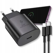Ładowarki do telefonów - SZYBKA ŁADOWARKA SIECIOWA 25W FAST CHARGE DO TELEFONU + KABEL USB-C 1M - miniaturka - grafika 1