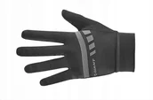 Rękawiczki rowerowe - Rękawiczki Giant Podium Gel L - czarno-szare, długie palce, komfort i amort - miniaturka - grafika 1