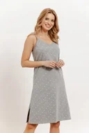 Bielizna nocna - TARO KOSZULA DAMSKA KAREN 3420 S SZARY - miniaturka - grafika 1