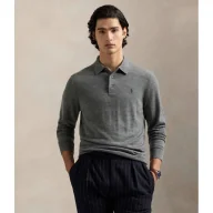 Koszule męskie - POLO RALPH LAUREN Wełniane polo Regular Fit - miniaturka - grafika 1