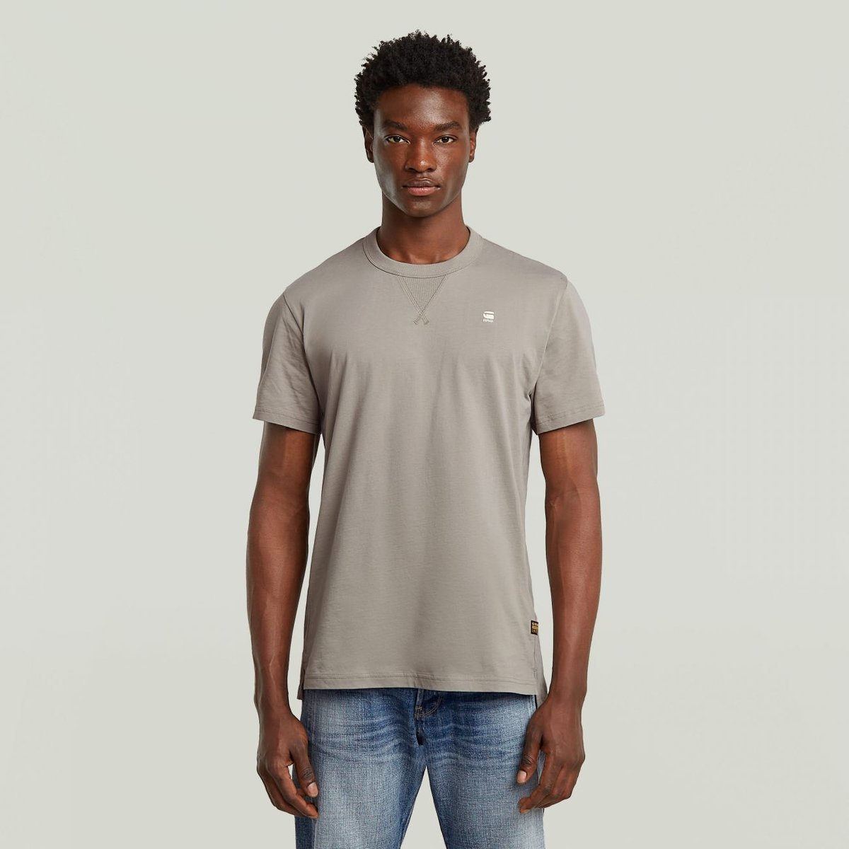 t-shirt uomo g-star d24449-336 g106 elephant skin
