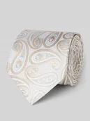 Krawaty i muchy męskie - Krawat jedwabny ze wzorem na całej powierzchni (7,5 cm) - miniaturka - grafika 1