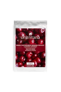 Orientana Maska z jedwabnej tkaniny pod oczy Czereśnia japońska 2szt. - Kosmetyki pod oczy - miniaturka - grafika 1