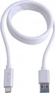 Kable USB - Kabel USB LMP USB-A - USB-C 1 m Biały LMP-USBC-USBA-CA-S - miniaturka - grafika 1