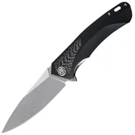 Noże - Nóż składany Petrified Fish Pub PF-838 Carbon Fiber - Black/Stonewash - miniaturka - grafika 1