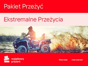 Pakiet Przeżyć "Ekstremalne Przeżycia" - Wyjątkowy Prezent - kod - Kody i doładowania cyfrowe - miniaturka - grafika 1