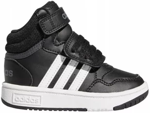 BUTY dziecięce ADIDAS HOOPS MID GW0408 na rzepy 23 - Buty dla dziewczynek - miniaturka - grafika 1