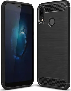 Etui pancerne KARBON do Huawei Honor 20 Lite czarne - Etui i futerały do telefonów - miniaturka - grafika 1