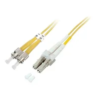 Kable światłowodowe - Techly 3m ST/LC OS2 kabel InfiniBand / światłowodowy Żółty ILWL D9-STLC-030 - miniaturka - grafika 1