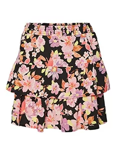 VERO MODA VMLUCIA NW krótka spódnica WVN, czarny/kolor: lala, L - Spódnice - miniaturka - grafika 1