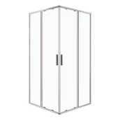 Kabiny prysznicowe - Kabina prysznicowa Solid SQ 80 CHR szkło hartowane 6 mm profile chrom KERRA - miniaturka - grafika 1