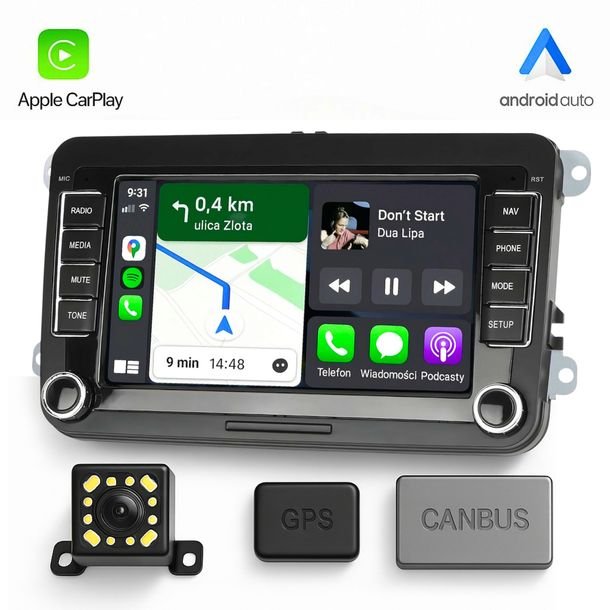 Radio 6gb Ram Do Volkswagen Seat Skoda Passat B6 B7 Golf 5 V 6 Wifi Android